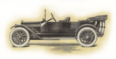 Graphic of 1914 4-40 from Kissel sales brochure